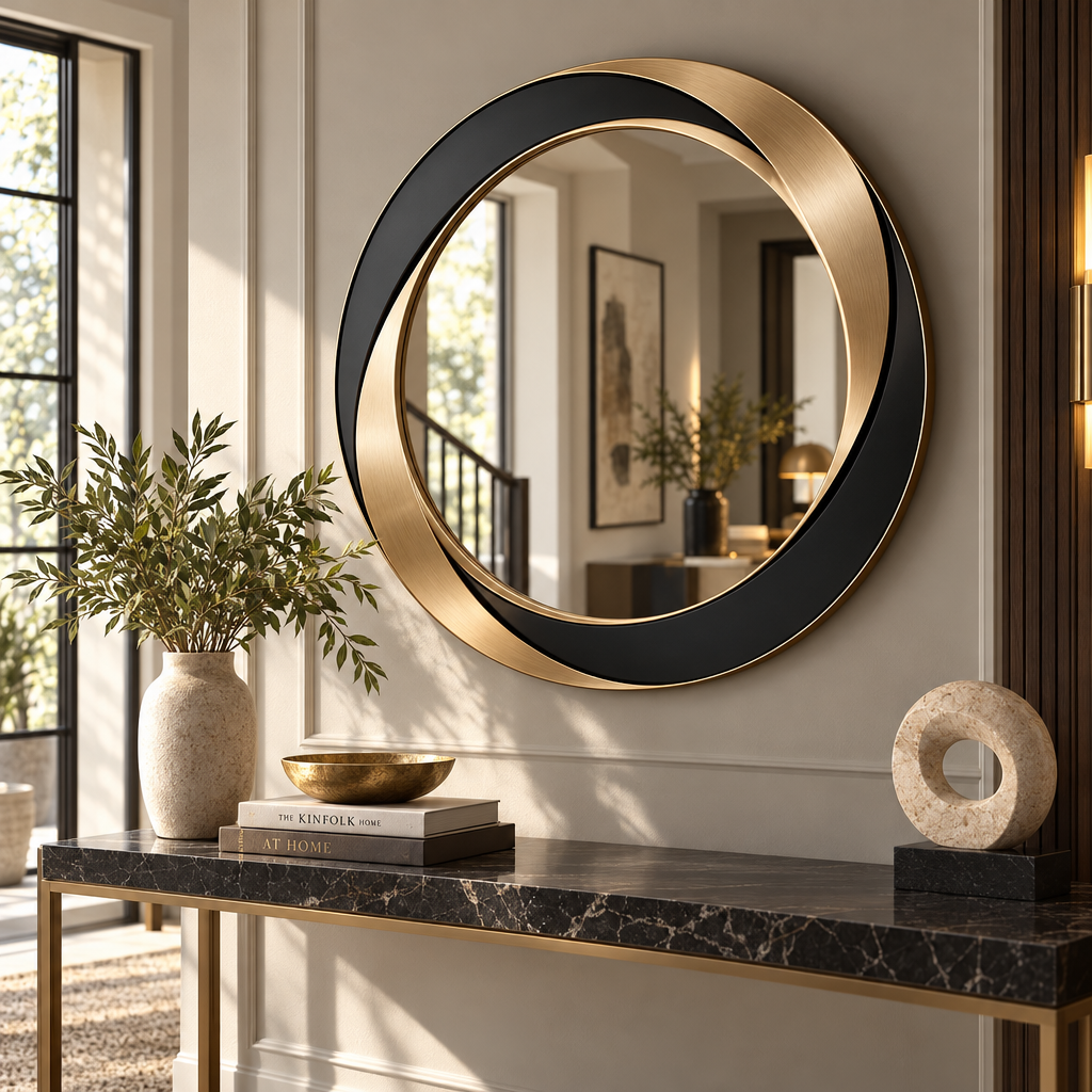 Round Accent Mirror