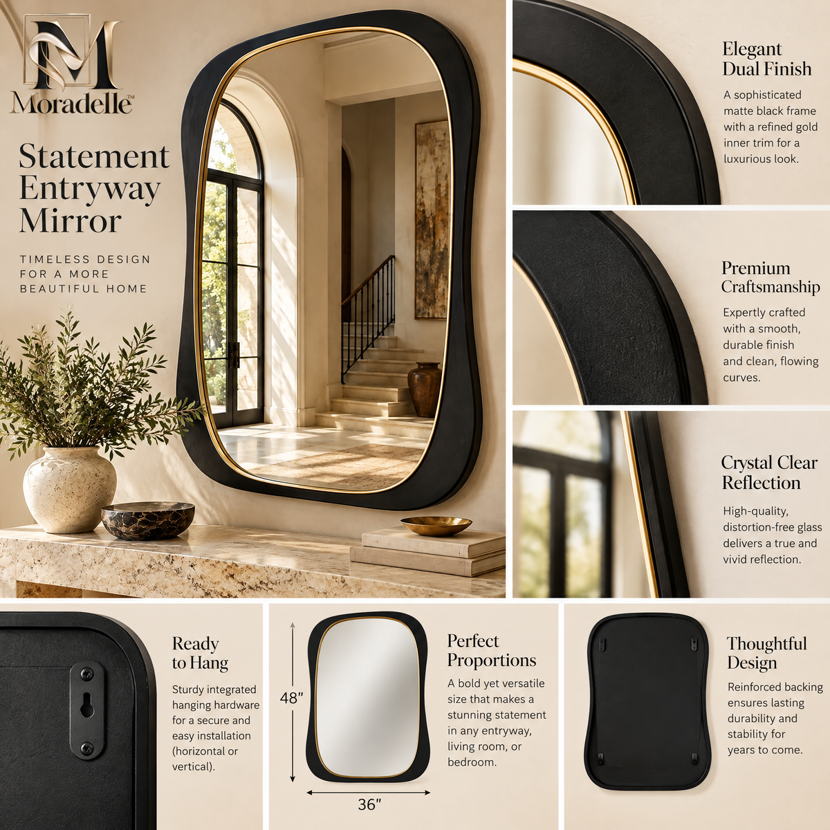 Statement Entryway Mirror