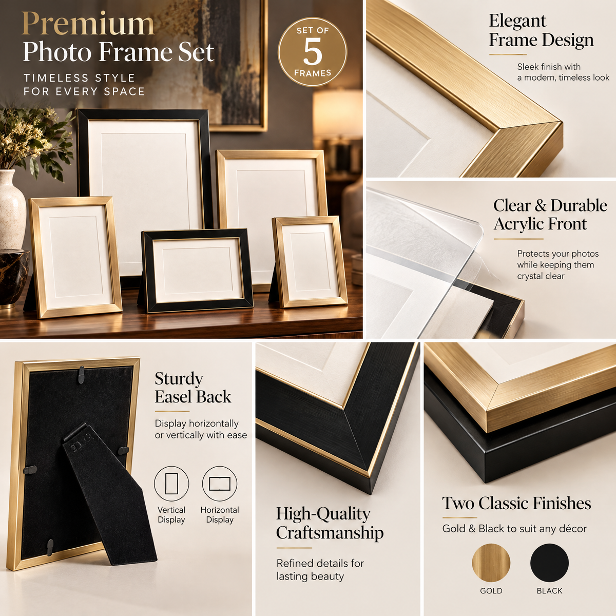Premium Photo Frame Set
